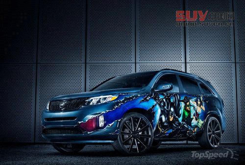 起亞索蘭托SUV&ldquo;超人&rdquo;附體 漫畫迷福音