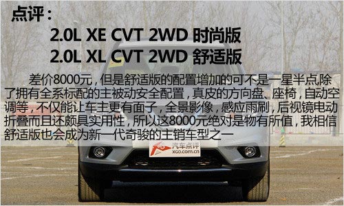 推薦2.0L舒適 東風日產新奇駿購車指南